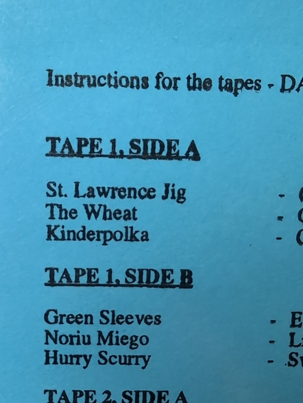 Dance Cassette Tapes - Girl Guides of Canada with instruction booklet - Picture 4 of 9